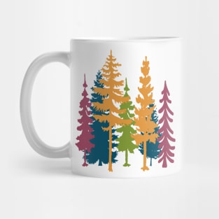 Delicate Conifer Trees Fashion Mug